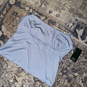 NWT Wild Fable Light Blue Lace Cami